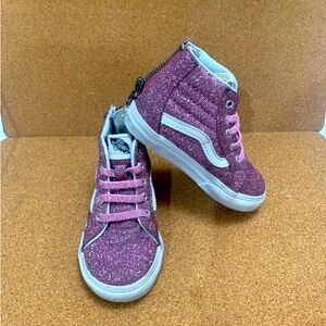 Pink Glitter Hightop Vans